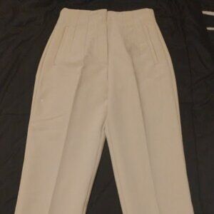 ZARA Women's High-Waisted Beige Pants in Size S NWT